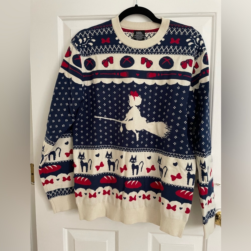 Box Lunch Kiki’s Delivery service holiday sweater, small, used worn twice